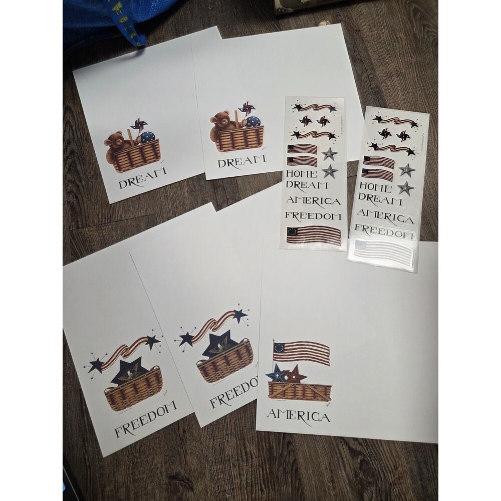 Longaberger Homestead Scrapbook Album Kit Proudly American Pages Stickers Set